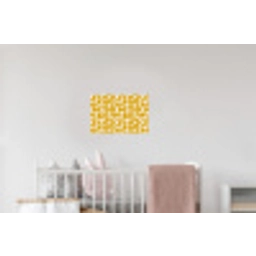 Geel - Beige - Patroon Muursticker klein 286 -kinderkamer