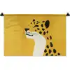 Cheetah - Illustratie - Geel Wandkleed katoen klein -zz3d