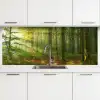 Zon - Bos - Bomen - Natuur - Herfst keuken achterwand 2 middel -3d