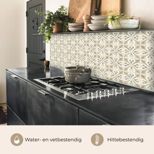 Tegel - Motief - Beige keuken achterwand 2 middel 871 -usp_NL