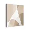 Vloeiende vlakken - Harmonieus - Golvend aluminium wit klein -3d
