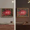 Kerst - Quote - Rood - Kerstballen Light Box met batterij (Wandlamp) middel -sfeer3