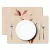 Bloemen - Blaadjes - Minimalistisch - Roze Placemat vinyl groot -zzsfeer2_Kitchenyeah-website