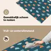 Zee - Dieren - Donkerblauw - Schelpen Inductie beschemer met haakjes klein 777 -ky-schoon-nl