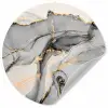 Marmer - Goud - Grijs Wandcirkel behangsticker klein -3d
