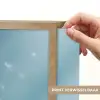 Paardenbloem - Wind - Blauw Light Box met batterij (Wandlamp) middel -USP_websiteprintNL