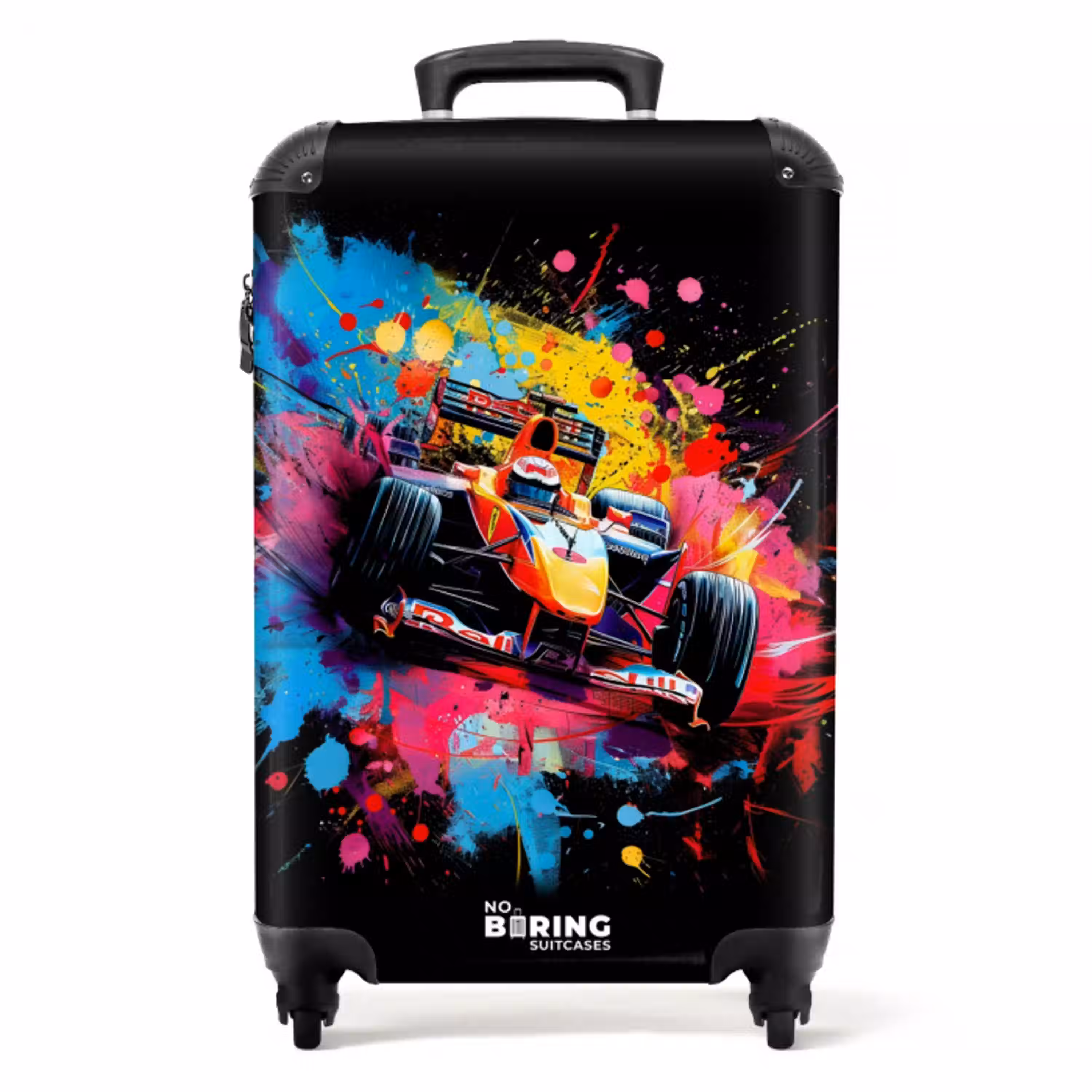 Formule 1 auto met graffiti NBS - Handbagage koffer - Unisex middel -productfoto_recht