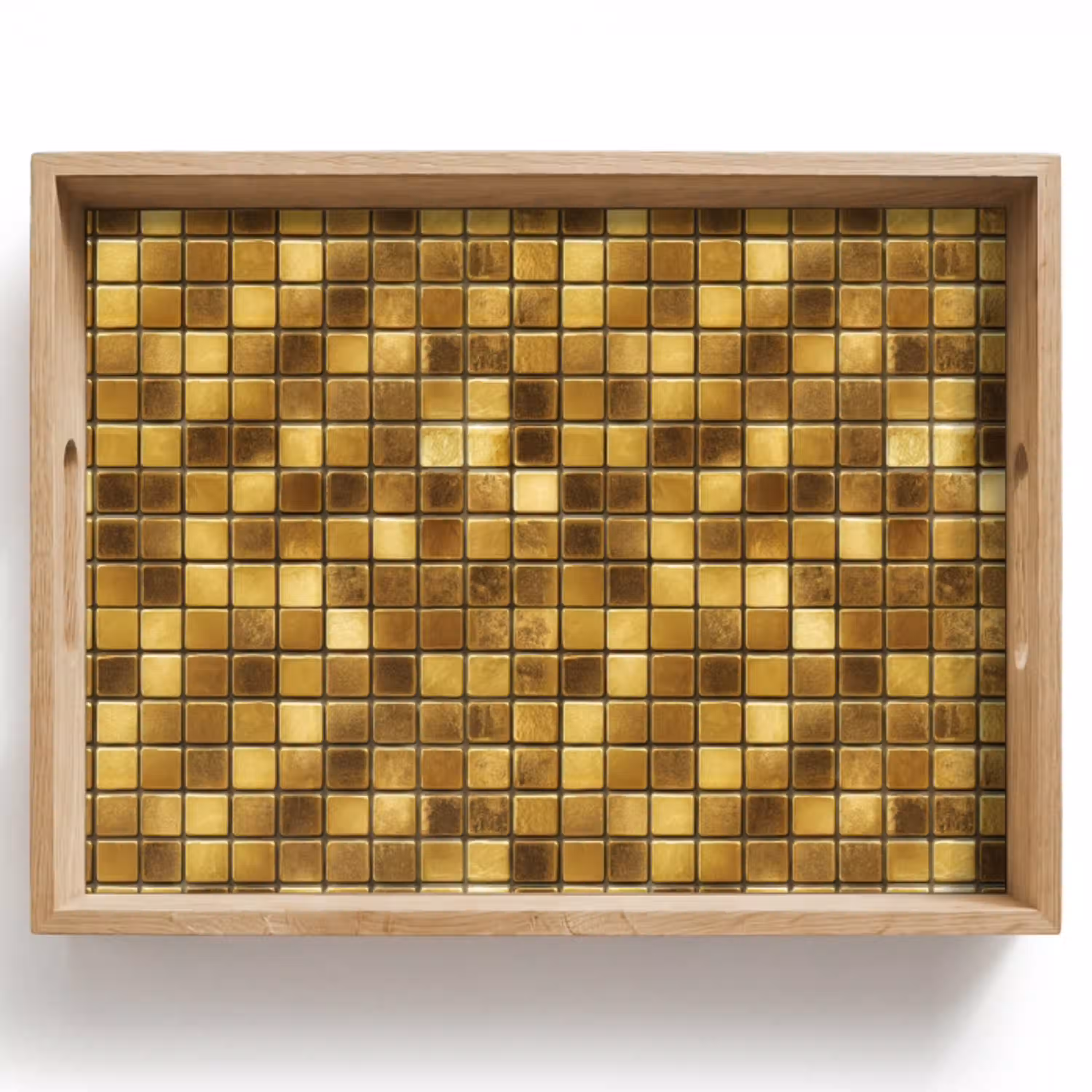 Tegels - Mozaïek - Luxe - Warm Goud Dienblad Rechthoek middel 911 -z3d_shopping