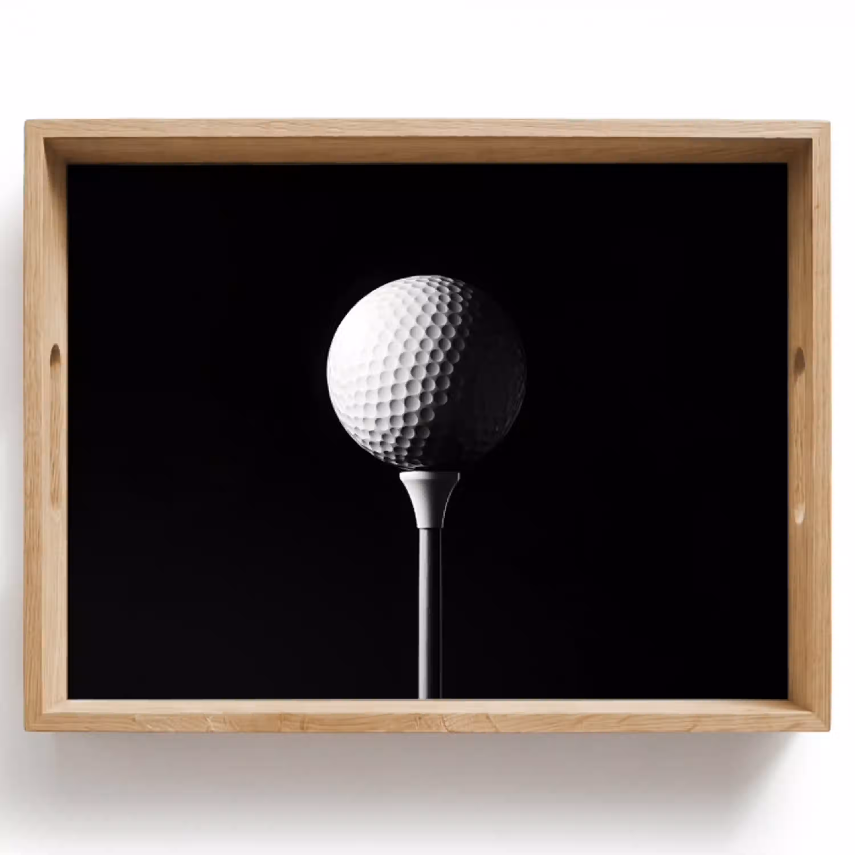 Golfbal - Minimalistisch - Wit Dienblad Rechthoek middel -z3d_shopping