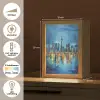 Skyline Toronto - Water - Stadslichten - Toren Light Box met kabel (Tafellamp) klein -USP_NL