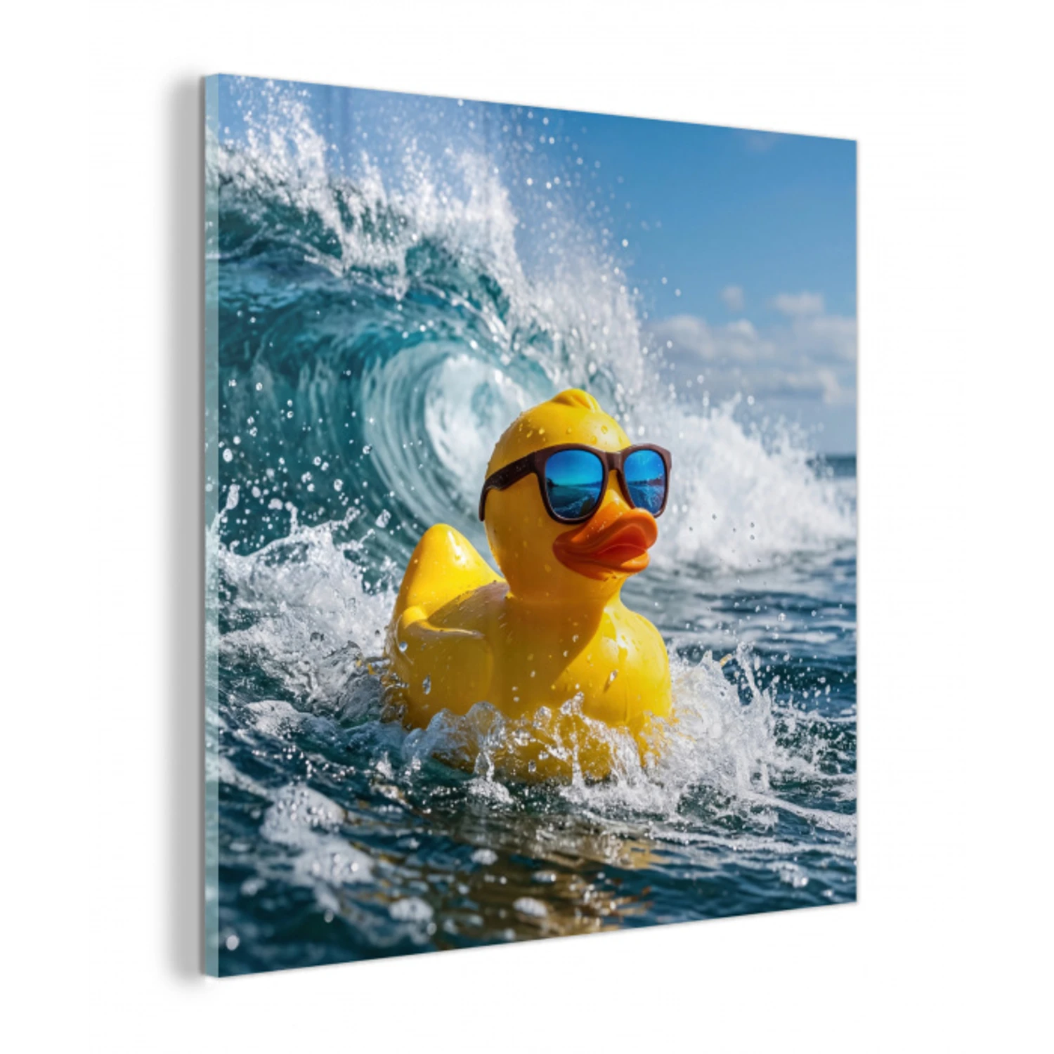 Badeend - Stoer - Golven plexiglas 5mm klein -z3d