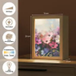 Bloemen - Kleurrijk - Bloei Light Box met kabel (Tafellamp) klein -USP_websiteoverzichtNL