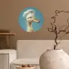 Eend - Koksmuts - Cute - Vogel Wandcirkel behangsticker klein -sfeer1