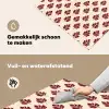 Botanisch - Patroon - Bordeaux Inductie beschemer met haakjes klein 777 -ky-schoon-nl
