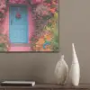 Bloemen - Deur - Roze PET vilt klein -sfeer6_closeup