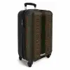 Bruin slangenhuid met symmetrische schubstructuur NBS - Handbagage koffer - Volwassenen Unisex middel -productfoto_3d