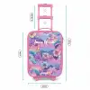 Illustratie van wolken, regenbogen en bloemen Kinderkoffer - Roze klein -productfoto_formaten