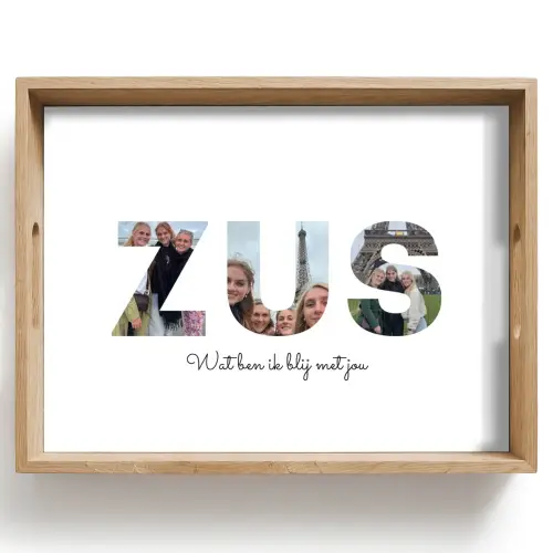 Zus - Lettercollage Dienblad Rechthoek middel -z3d_shopping