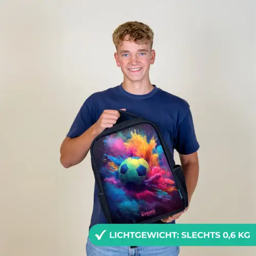 Neon - Bal - Kleurrijk Rugzak - Zwart middel -sfeer7_NL