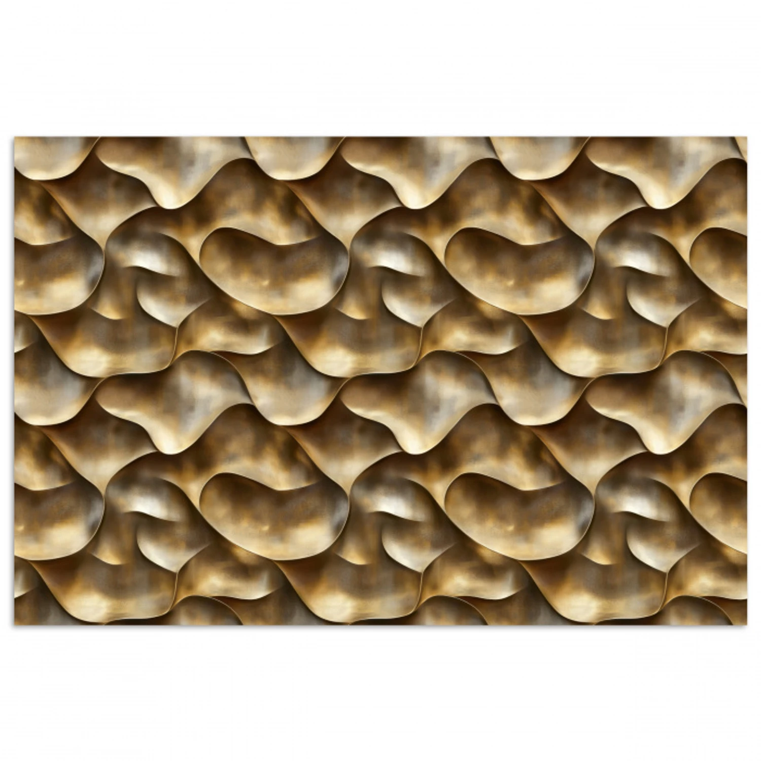 Abstract - Antiek - Goud poster papier klein 62 -3d