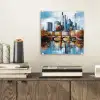 Bomen Frankfurt- Stad - Skyline - Brug plexiglas 5mm klein -sfeer1