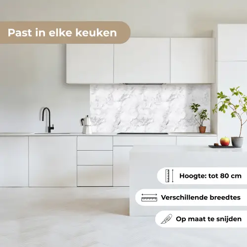 Klassiek - Marmer - Aders - Grijs keuken achterwand 2 middel 871 -sfeer4_NL