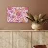 Bloemenpatroon - Roze - Oranje - Bloemen PET vilt klein -sfeer4