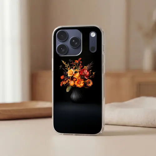 Herfst - Boeket - Oranje Telefoonhoesje iPhone 17 Pro klein -sfeer2