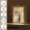 Abstract - Geel - Modern - Beige Light Box met kabel (Tafellamp) klein -USP_NL