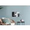 Modern - Vrouw - Zwart - Wit Muursticker klein -plant