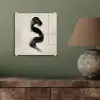 Penseelstreek - Zwart - Minimalistisch plexiglas 5mm klein -sfeer3