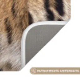 Tijgervacht - Klassiek - Zwart Badmat klein -USP_AntislipDE
