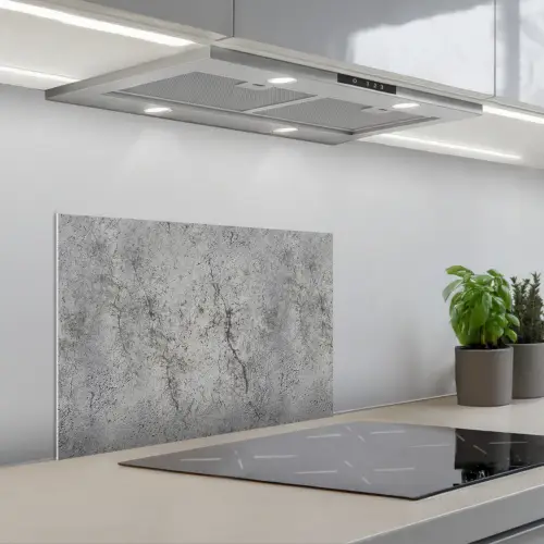 Beton - Muur - Industrieel - Patronen keuken achterwand spatscherm klein 900 -3d_schuin