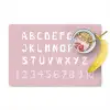 Alfabet - Roze - Cijfers - Kind Placemat vinyl groot -zzzproduct_Kitchenyeah-website
