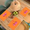 Discoballen - Kers - Spiegels - Roze Placemat vinyl groot -zzsfeer5_Kitchenyeah-website