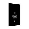 Quotes - Ons stekkie - Spreuken aluminium wit klein -3d