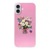 Bloemen - Quote - Kaartje - Kleurrijk Apple iPhone 16 Plus klein -3d