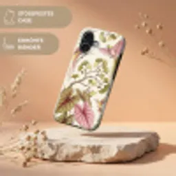 Vogels - Tropisch - Botanisch - Roze Toughcase MagSafe Apple iPhone 17 klein -USP_RandenV_DE