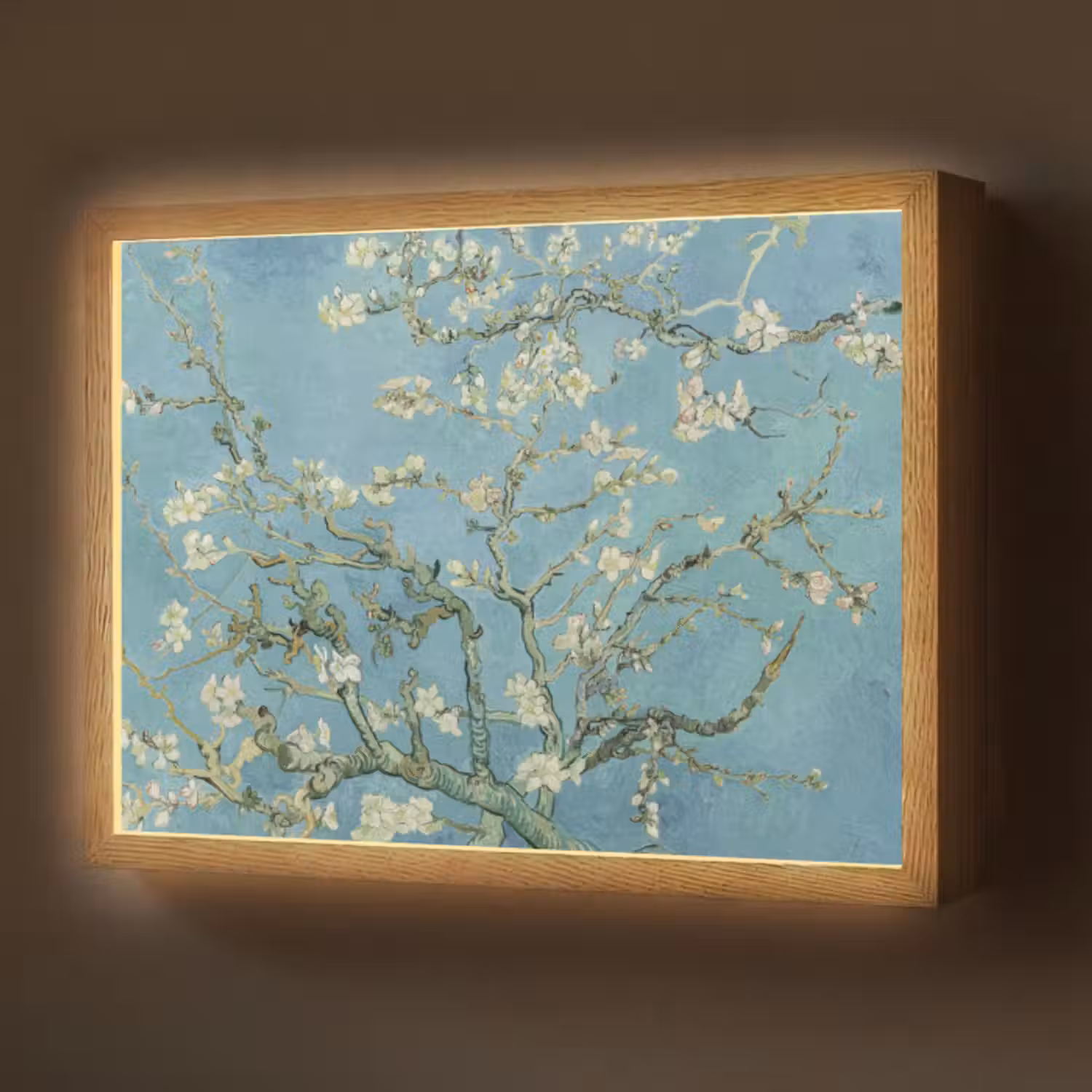 Lightbox - Wandlamp - Amandelbloesem - Van Gogh - Kunst - Bloemen