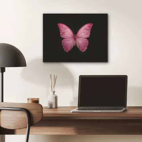 Vlinder - roze - Elegant PET vilt klein -sfeer5