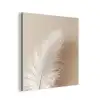 Veer - Minimalistisch - Roze aluminium wit klein -3d
