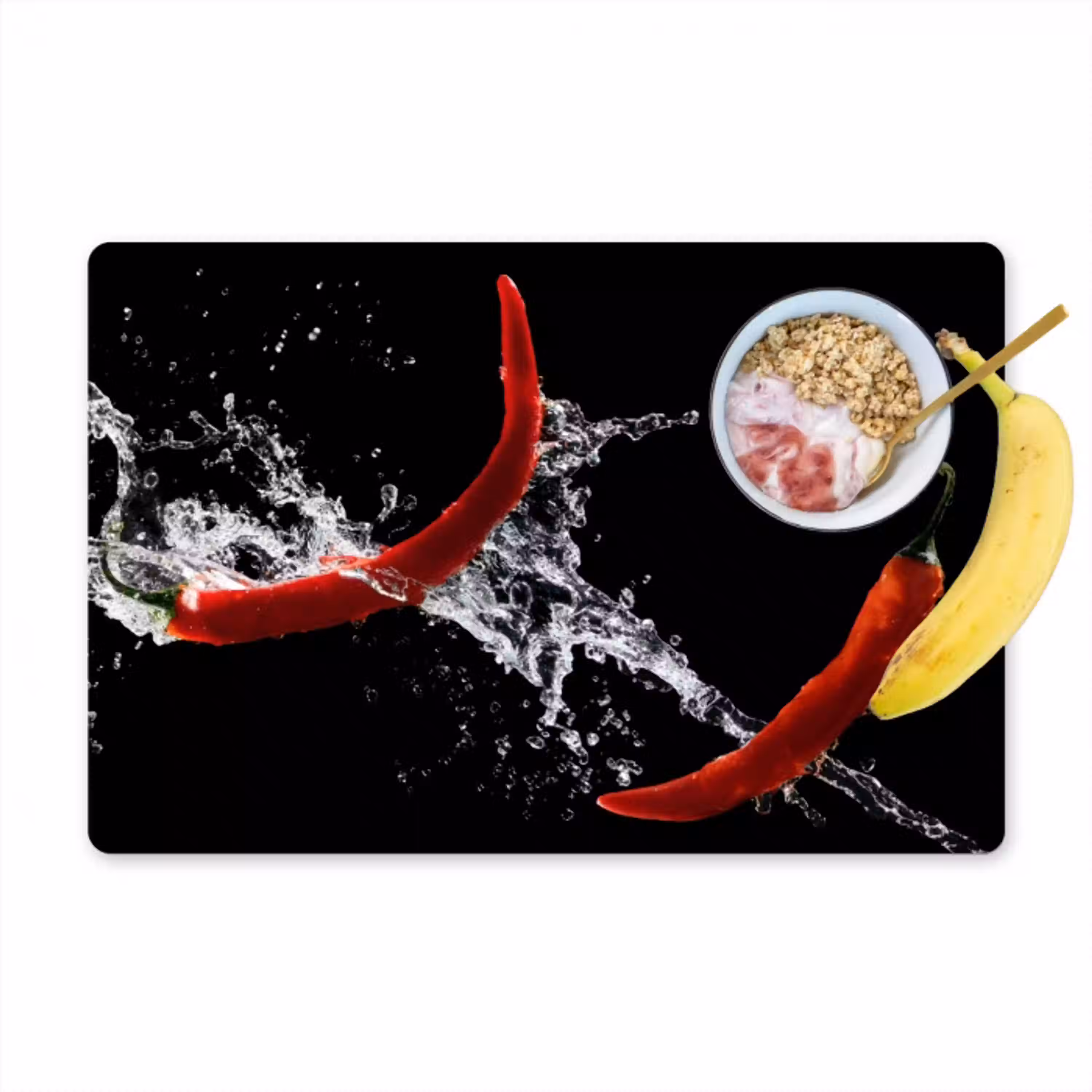 Chilipeper Choreografie Placemat vinyl groot -zzzproduct_Kitchenyeah-website