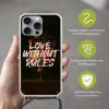 Liefde - Modern - Bloemen Hoesje iPhone 16 Pro Max met koord klein -sfeer2_NL