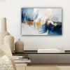 Goud - Blauw - Watercolor - Kunst - Modern canvas 2cm klein -sfeer6