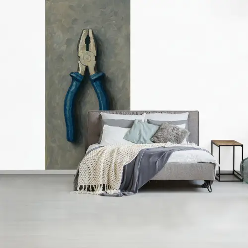 Tang - Schilderij - Textuur - Verf fotobehang vinyl groot -slaapkamer