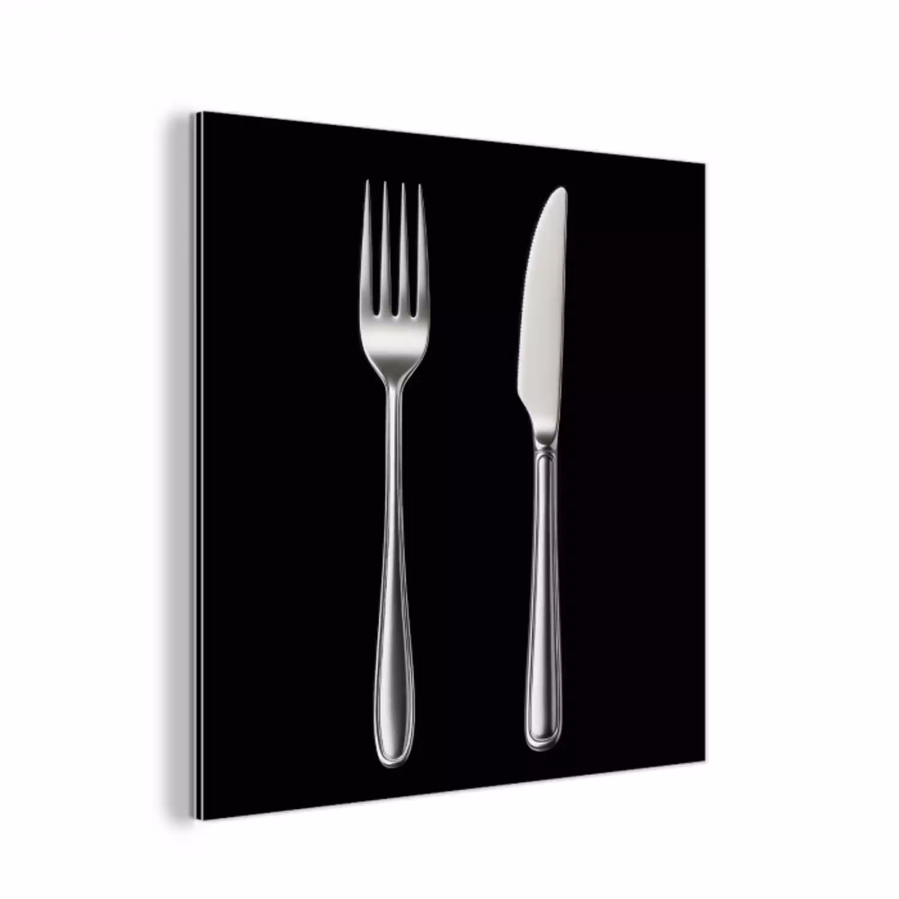 Bestek - Klassiek - Elegant aluminium wit klein -3d