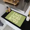 I hate everybody - Groen - Retro Inductie beschemer met haakjes klein -sfeer1