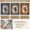 Zwart - Panter - Roze - Abstract Light Box met kabel (Tafellamp) klein -USP_lichtkleurNL