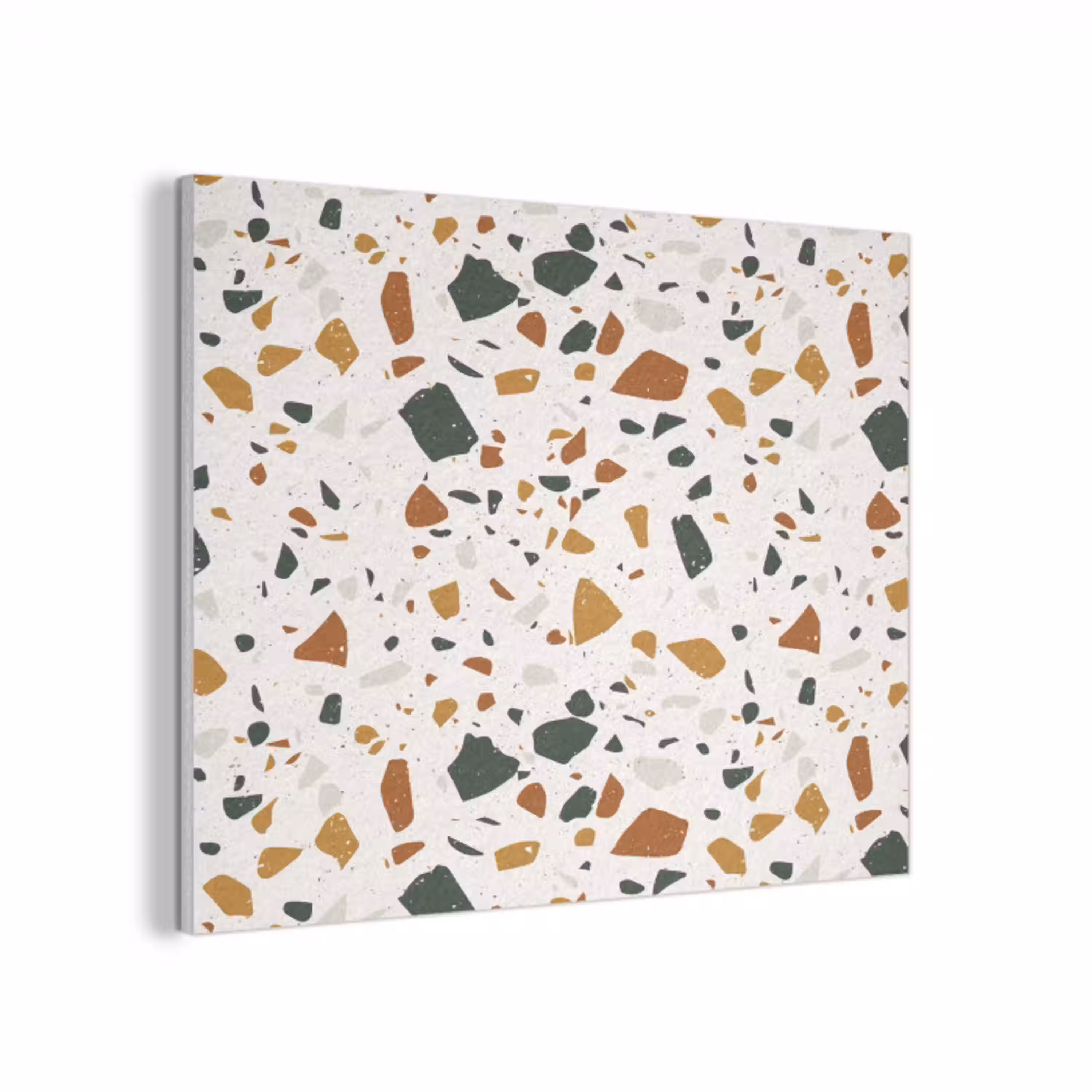 Terrazzo - Patroon - Wit - Terra PET vilt klein 837 -3d