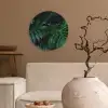 Monstera - Bladeren - Tropisch - Jungle Wandcirkel kunststof plaat 5mm dik klein -sfeer1